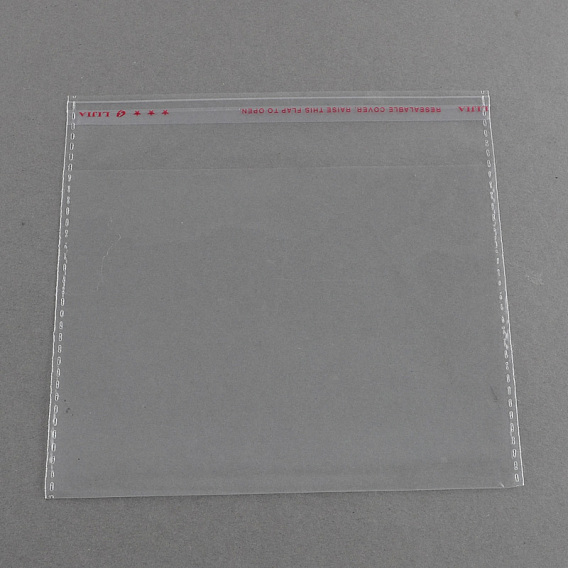 OPP Cellophane Bags, Rectangle, 20x20cm