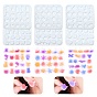 3Pcs 3 Styles Silicone Mold, Epoxy Resin Craft Making, Stars Moon Snow Cat Flowers