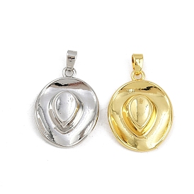 Латунные подвески, без кадмия и без свинца, подвески в виде ковбойской шляпы