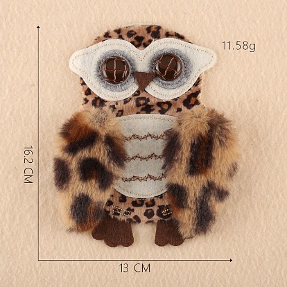 Computerized Embroidery Cloth Sew on Patches, Costume Accessories, Appliques, Owl