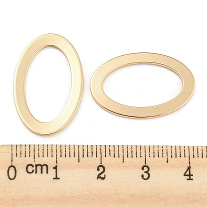 Brass Linking Rings, Oval Connector