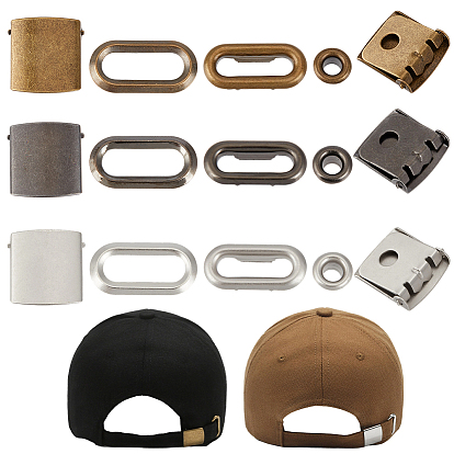 36 сумки 3 цвета, железные бейсболки, кепки, пряжки, ремешки, застежки, зажимы, комплекты, пряжка для шляпы с ушком, регулируемые пряжки для лямок рюкзака