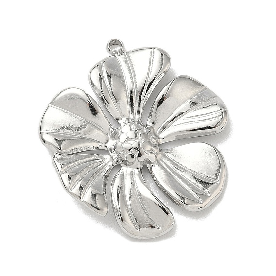 304 Edelstahl Anhänger, Blume Reize