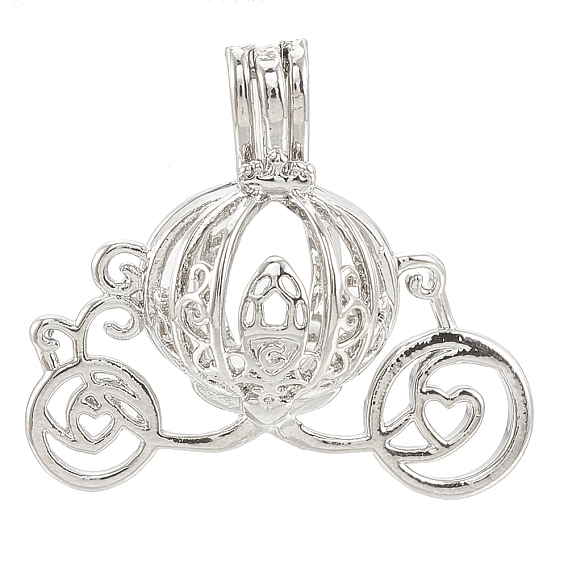 Подвески латуни медальон, подвески для клеток, полый, тыква перевозки