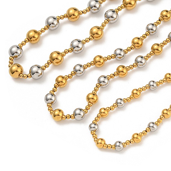 304 ожерелья из нержавеющей стали и 201 круглые женские бусы из нержавеющей стали