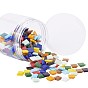 Mosaic Glass Flat Back Cabochons, Square