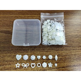 Cabochons en plastique imitation perle abs