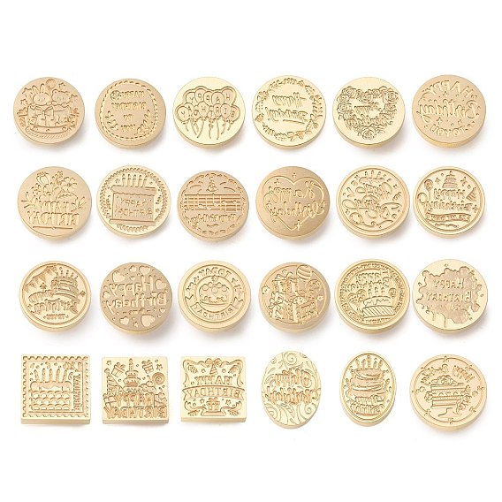 Золотистый тон сургучной печати, латунные головки штампов, для сургучной печати, сериал с днем рождения
