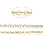 Iron Paperclip Chains, Drawn Elongated Cable Chains, Long-lasting Plated, Unwelded, with Spool, Textured