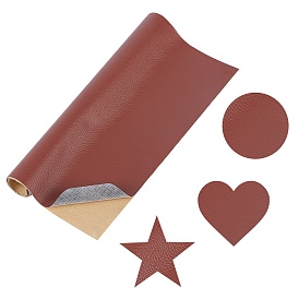Gorgecraft 6 feuilles rectangle cuir pu tissu auto-adhésif, pour canapé/siège patch