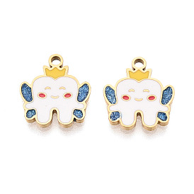 304 нержавеющей стальной эмали подвески, зубные чары, ионное покрытие (ip), с блеском порошок