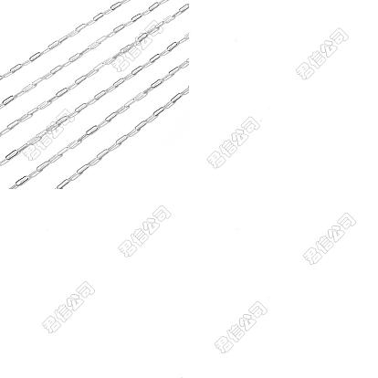 1 chaînes à trombones en laiton, chaînes de câble allongées étirées, soudé, avec bobine, plaqué longue durée