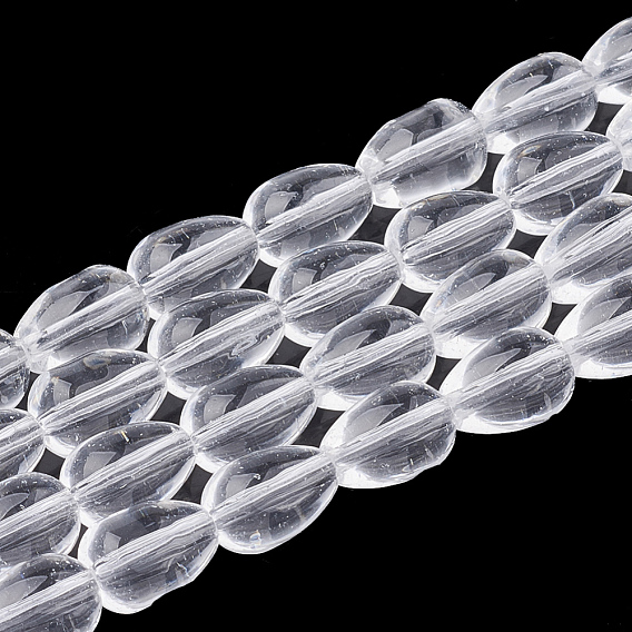 Chapelets de perles en verre, goutte 