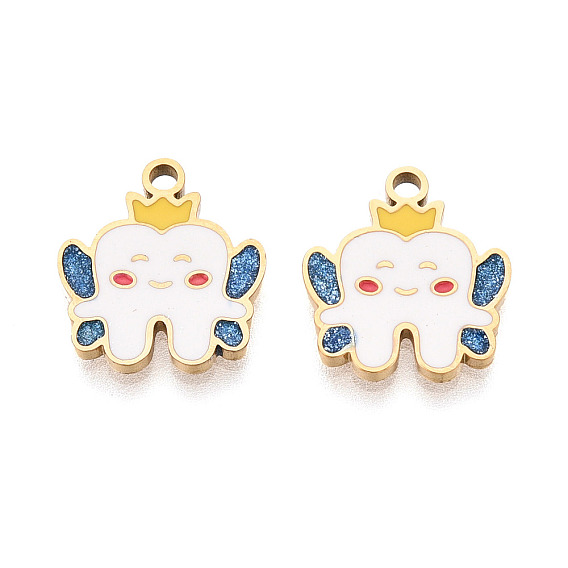 304 нержавеющей стальной эмали подвески, зубные чары, ионное покрытие (ip), с блеском порошок