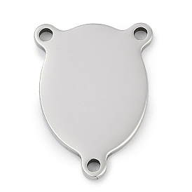 304 нержавеющей стали ссылки люстра компонент, 3 Разъемы петли, овальные, ручная полировка