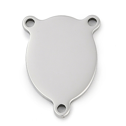 304 нержавеющей стали ссылки люстра компонент, 3 Разъемы петли, овальные, ручная полировка