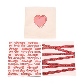 Paper Bag, Dessert Decoration Storage Bag, with Word Always, Rectangle