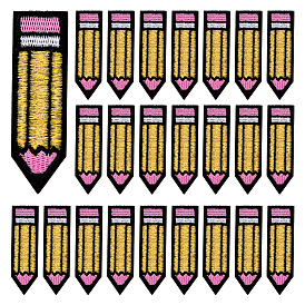 24 шт. вышитые нитки для одежды, карандаш, с термоклеем