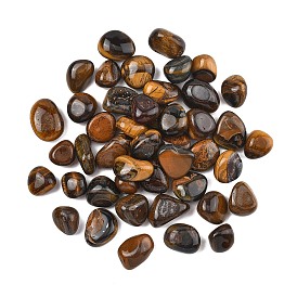 Природных тигровый глаз бисером, обваленные камни, нет отверстий / незавершенного, самородки