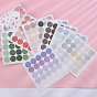 Gradient Color Dot Adhesive Paper Stickers, for Scrapbooking, Diary, Planner, Envelope & Notebooks, Round