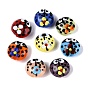 Fait main perles au chalumeau cahoteuses, coléoptère à motif floral