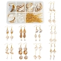 DIY Imitation Jade Pendant Earring Making Kit, Including Acrylic Pendants, Glass Beads, Brass Cable Chains & Pin & Earring Hooks