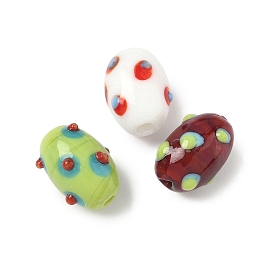 Ручной работы Lampwork неровный бисер, колонка