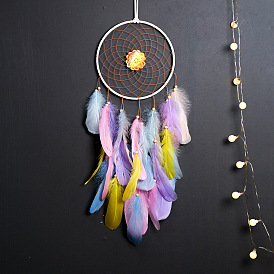 Home decoration girly heart room pendant simple dream catcher handwoven cute birthday gift pendant