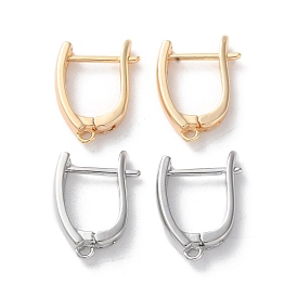 Rack Plating Brass Earrings, Long-Lasting Plated