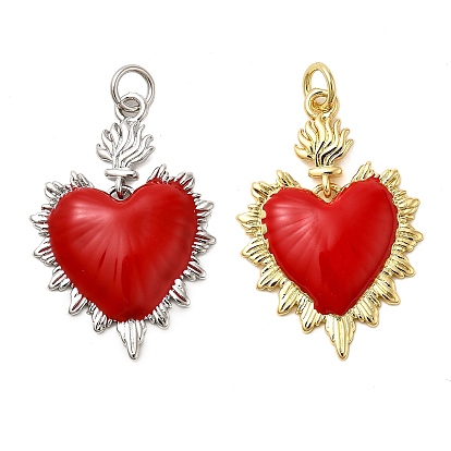 Латунь эмаль подвески, с целью перехода в кольце, без кадмия, без никеля и без свинца, очарование священного сердца