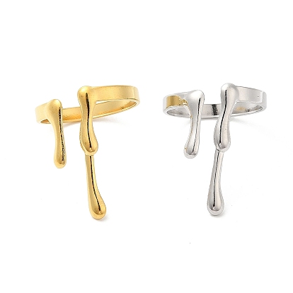 304 открытые манжеты из нержавеющей стали с плавящимися каплями для женщин