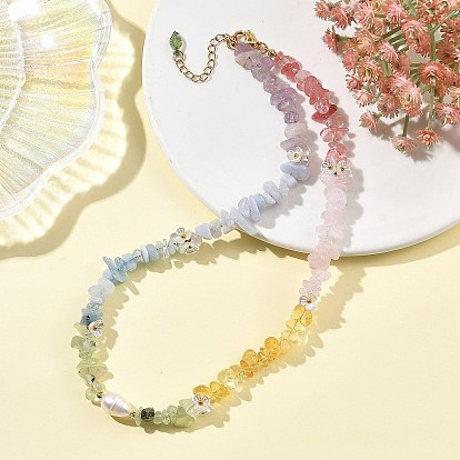 Ожерелья из бусин из драгоценных камней и натурального культивированного пресноводного жемчуга, акриловые цветочные ожерелья, золотые