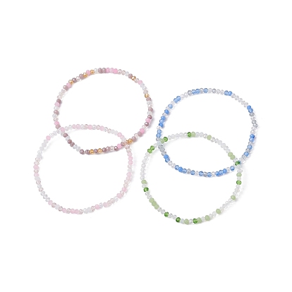 Grass Round Beaded Stretch Bracelet for Women