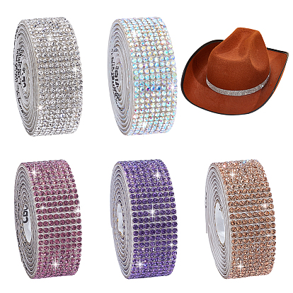 5 рулоны 5 цвета самоклеящаяся смола стразы горячая фиксация стразы