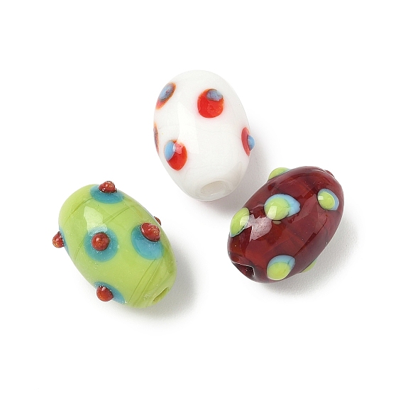 Ручной работы Lampwork неровный бисер, колонка