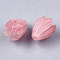 Synthetic Coral Beads, Dyed, Flower Bud