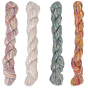 4 rollos 4 hilo de mohair con degradado de colores, costura hecha a mano diy, herramientas de artesanía de arte