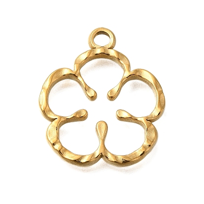 Вакуумное покрытие pvd 201 подвески из нержавеющей стали, цветочный шарм