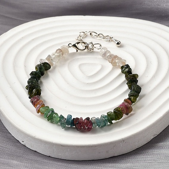 Браслеты из натурального турмалина с бусинами для женщин