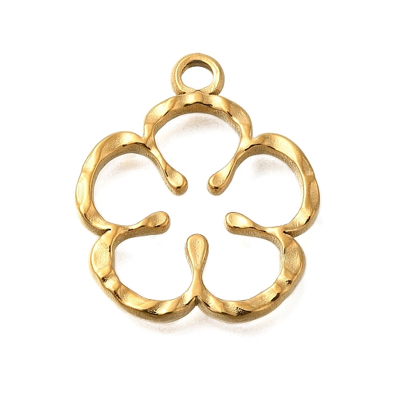 Вакуумное покрытие pvd 201 подвески из нержавеющей стали, цветочный шарм