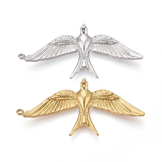 304 подвески из нержавеющей стали, ионное покрытие (ip), очарование птицы