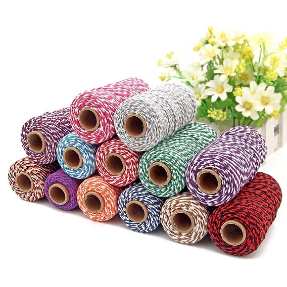 Нити хлопчатобумажные, макраме шнур, декоративные нитки, для поделок ремесел, упаковка подарков и изготовление ювелирных изделий