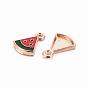 Alloy Enamel Pendants, Watermelon