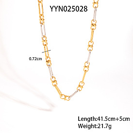 304 ожерелья из овальных звеньев из нержавеющей стали для женщин