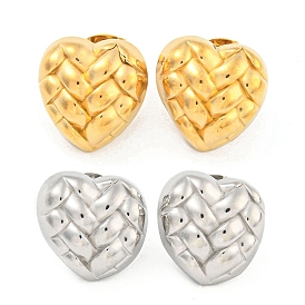 Сердце 304 из нержавеющей стали уха шпильки, серьги-гвоздики для женщин