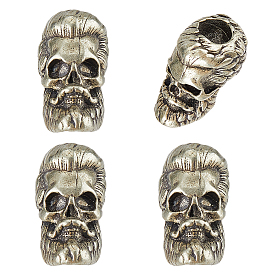 4 латунные бусины шт., усатый мужчина