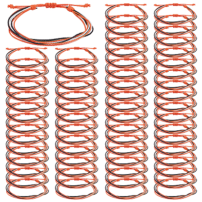 Многожильные плетеные браслеты из вощеного шнура для женщин и мужчин