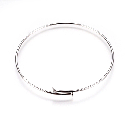 Ajustable 304 fabricación de brazalete de acero inoxidable, base de brazalete en blanco