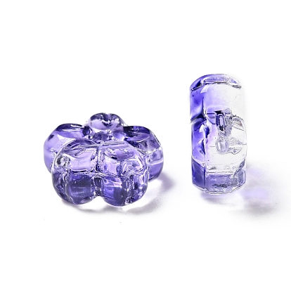Transparent Normal Glass Beads, Flower