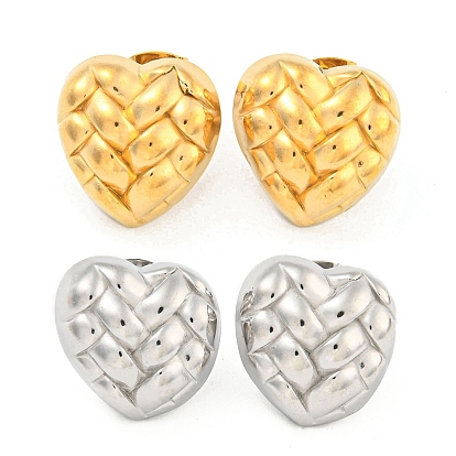 Сердце 304 из нержавеющей стали уха шпильки, серьги-гвоздики для женщин